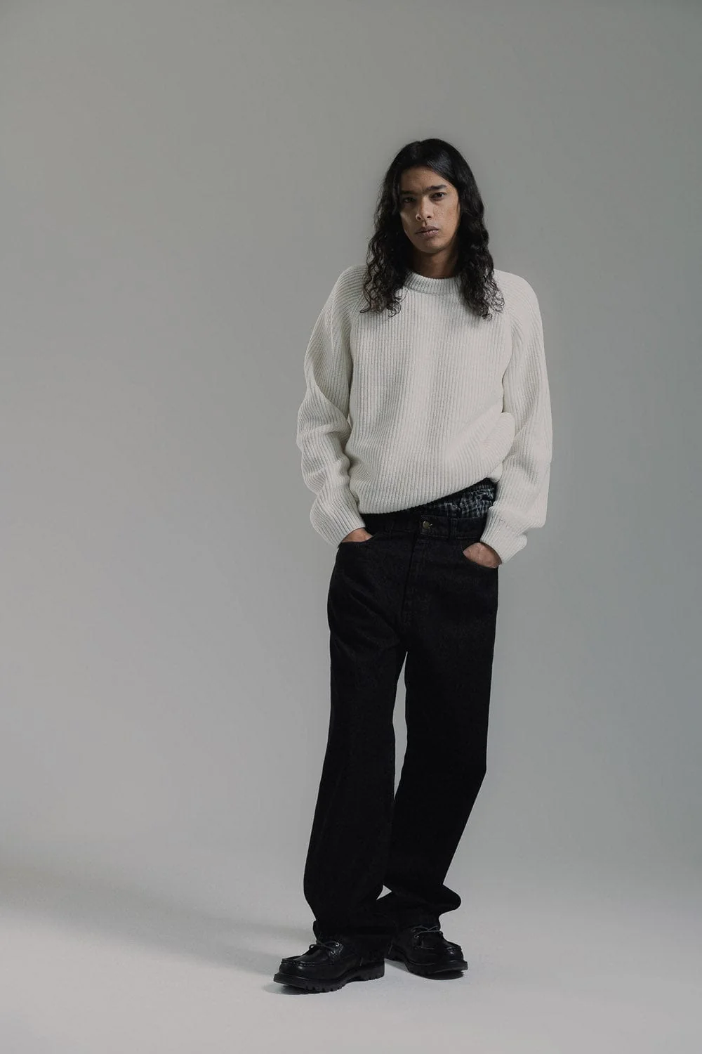 Black Denim 5 Pkt Pant - Image 2