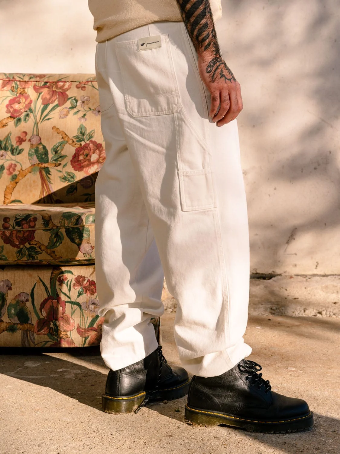 Bull Denim Painter Pant With Contrast Stitch - Image 10