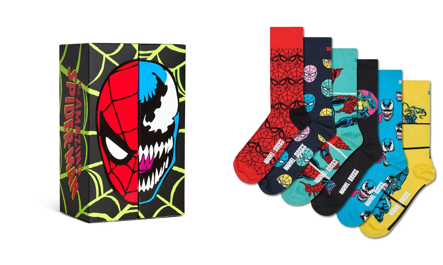 Marvel Spider Man 6 Pack Socks Gift Set - Image 2