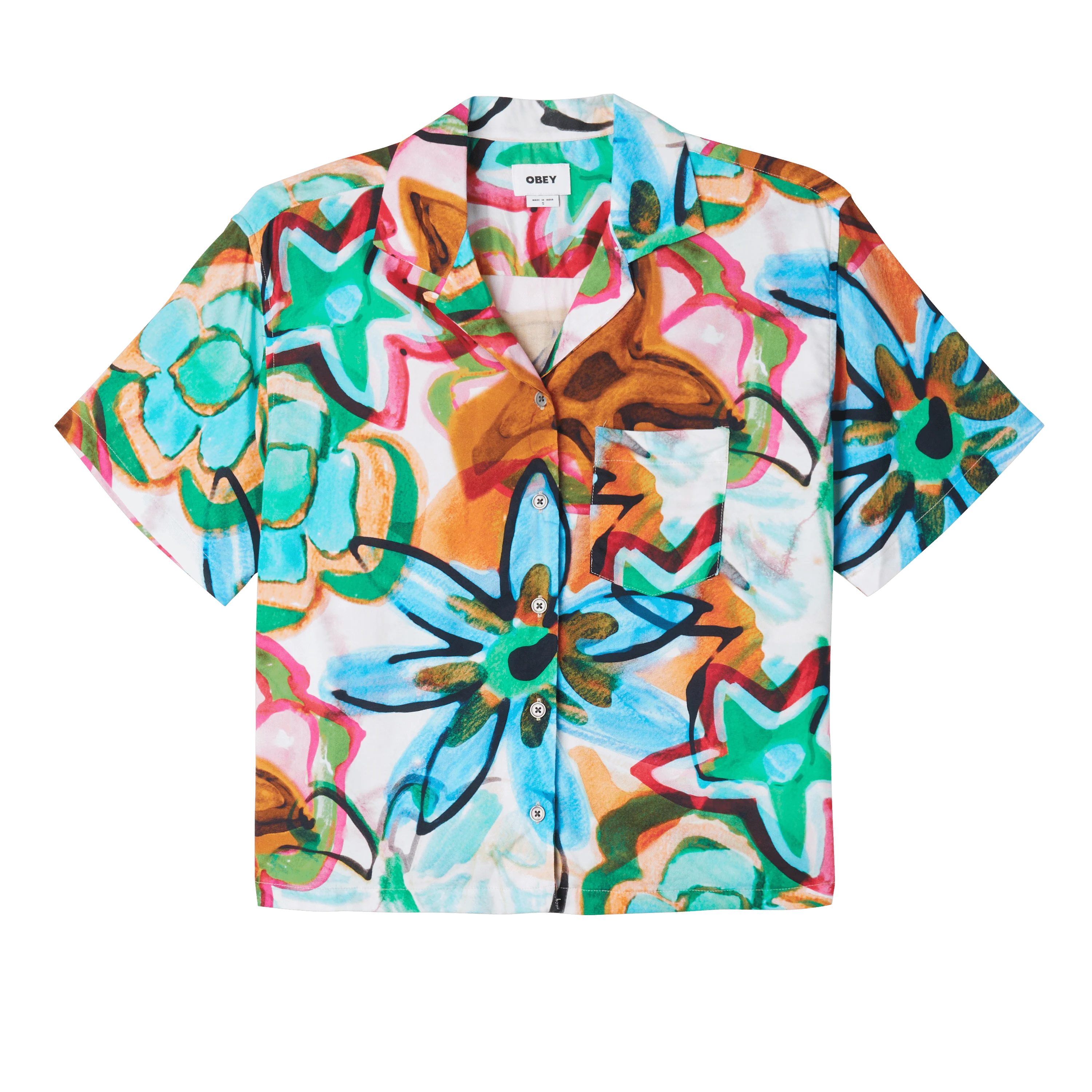 Marker Drawn Flower Shirt