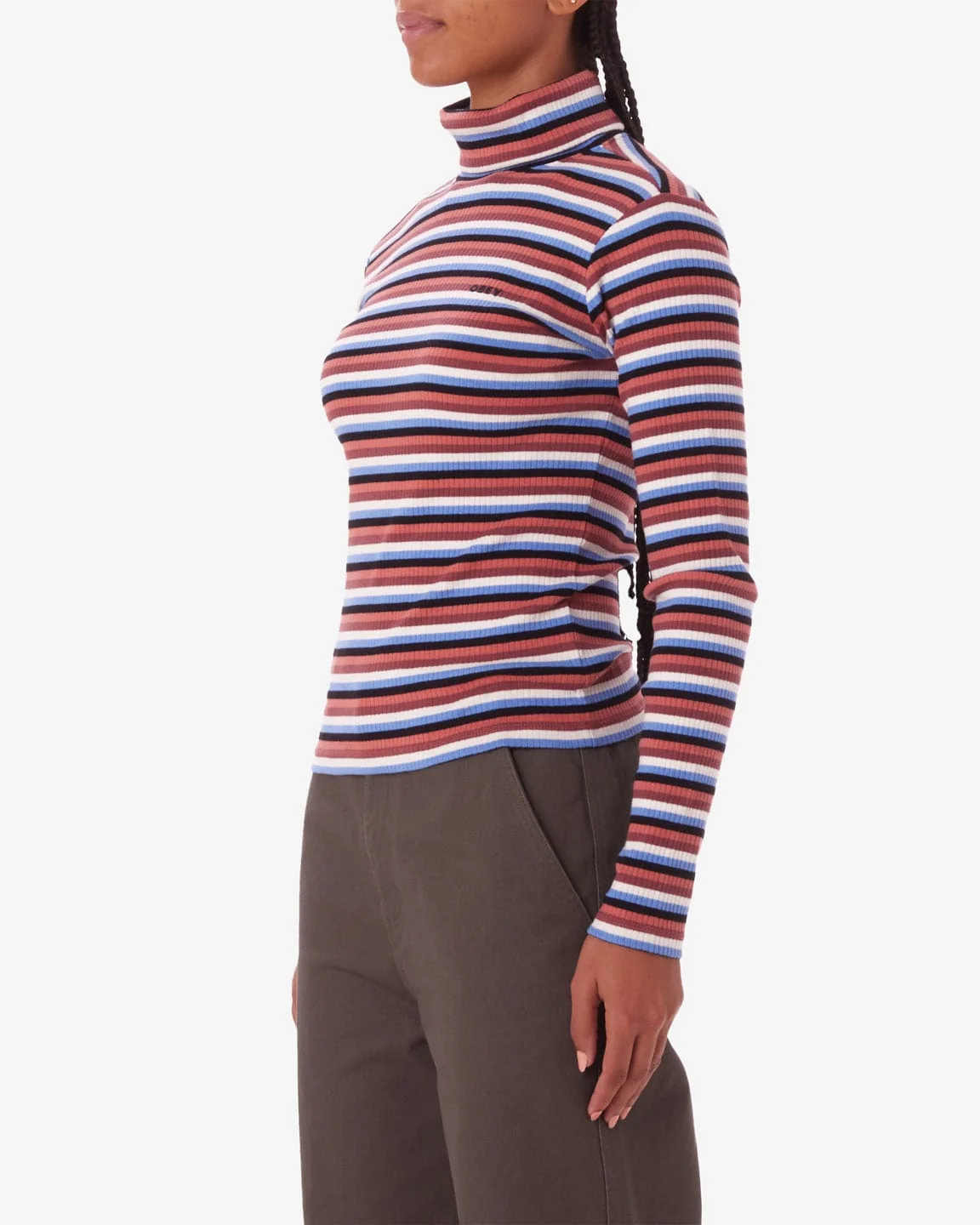 Quince Stripe Turtleneck Ls Tee - Image 3