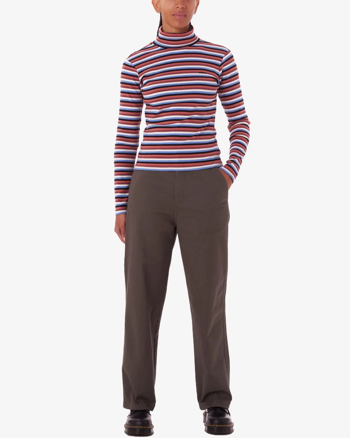 Quince Stripe Turtleneck Ls Tee - Image 4
